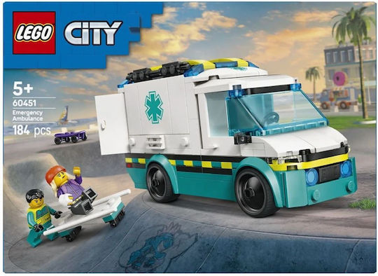 LEGO City Emergency Ambulance за 5+ Години 184 Бройки