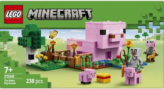 LEGO Minecraft The Baby Pig House Pentru 7+ Ani 238 Bucăți