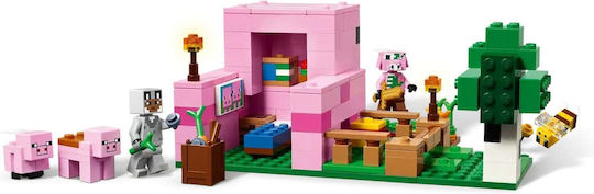 LEGO Minecraft The Baby Pig House Pentru 7+ Ani 238 Bucăți