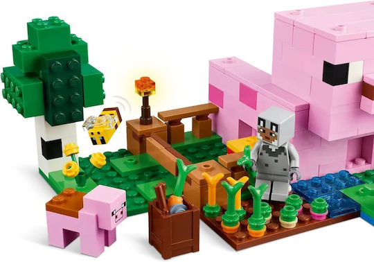 LEGO Minecraft The Baby Pig House Pentru 7+ Ani 238 Bucăți