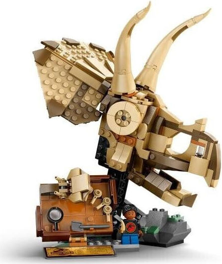 LEGO Jurassic World Fosile De Dinozaur Craniu De Triceratops Pentru 9+ Ani 468 Bucăți