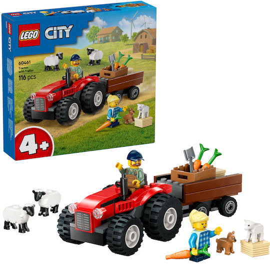 LEGO City Tractor cu Remorcă pentru 4+ Ani 116 Bucăți