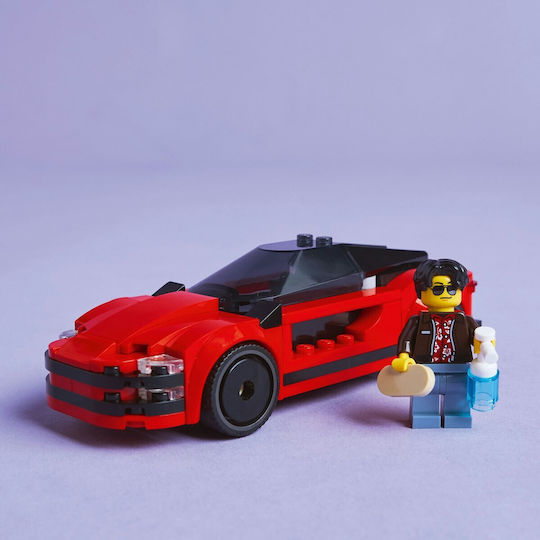 LEGO City Mașină Sport Roșie Pentru 5+ Ani 109 Bucăți