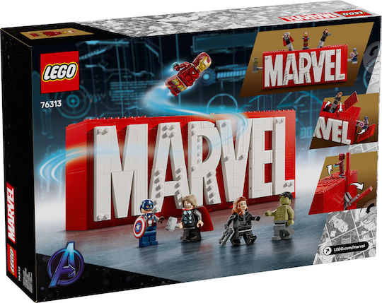 LEGO Marvel Super Heroes MARVEL Logo & Minifigures for Ages 12+ 931 Pieces
