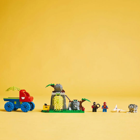 LEGO Marvel Team Spidey Dino Crawler Rescue Pentru 4+ Ani 136 Bucăți