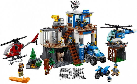 LEGO -Stadt Mountain Police Headquarters für 6-12 Jahre Jahre