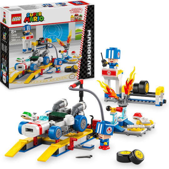 LEGO Super Mario Mario Kart - Garajul Lui Toad Pentru 8+ Ani 390 Bucăți