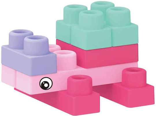 Luna Pink Building Blocks Basket For 3+ Years 40 Pieces
