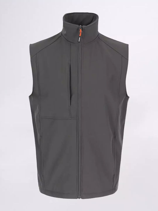 Herock Malus Waterproof Softshell Men's Safety Vest Gray