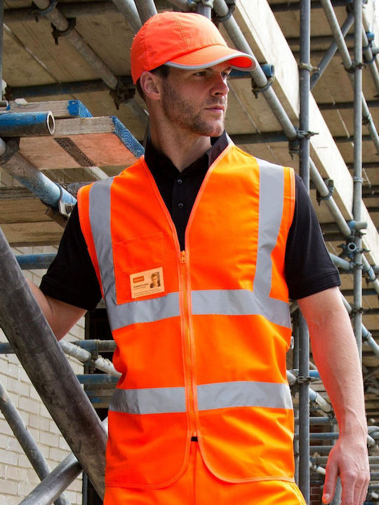 Result Arbeitsweste mit reflektierenden Bändern Orange