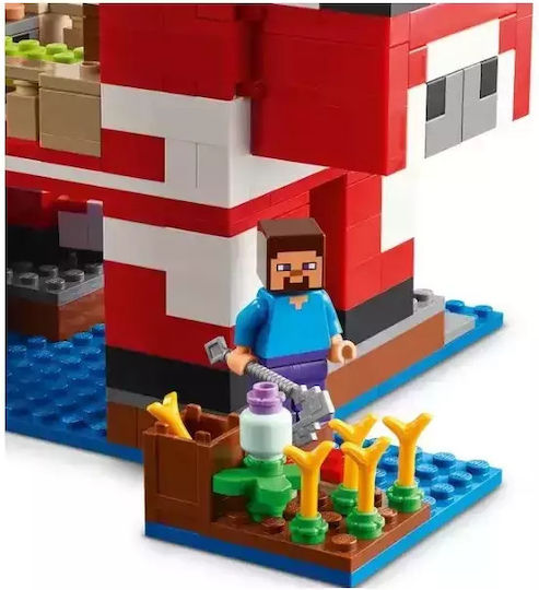 LEGO Minecraft The Mooshroom House for Ages 8+ 500 Pieces