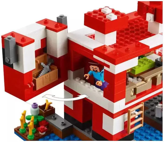 LEGO Minecraft The Mooshroom House for Ages 8+ 500 Pieces