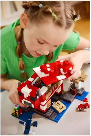 LEGO Minecraft The Mooshroom House for Ages 8+ 500 Pieces