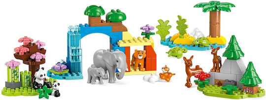 LEGO Duplo Town 3-in-1 Wild Animal Families for 2+ Years 92 Pieces
