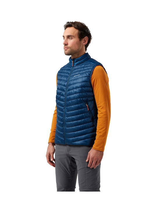 Craghoppers Waterproof Men's Safety Vest with Hood and Fleece Lining Blue