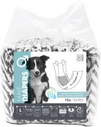 M-Pets Βρακάκι Σκύλου για Ακράτεια XLarge 12τμχ