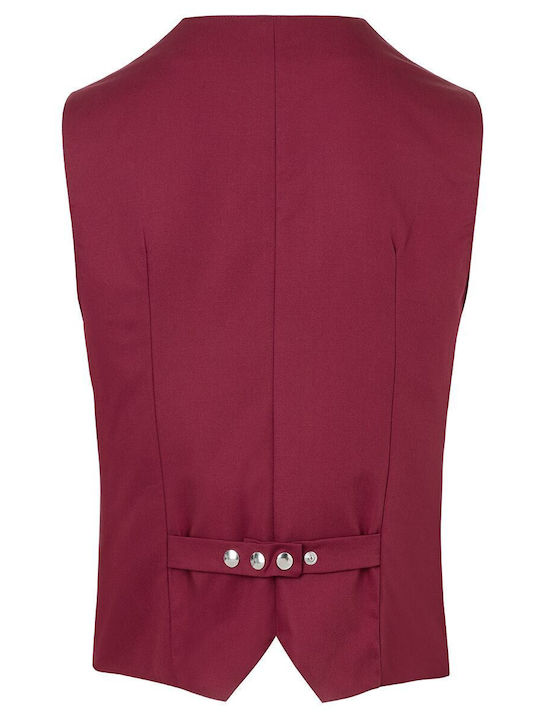 GGM Gastro Men's Safety Vest Burgundy
