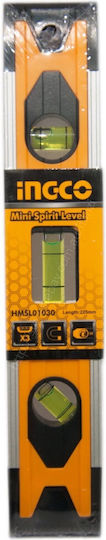 Ingco HMSL01030 Spirit Level Aluminum Magnetic 22.5cm with 3 Eyes