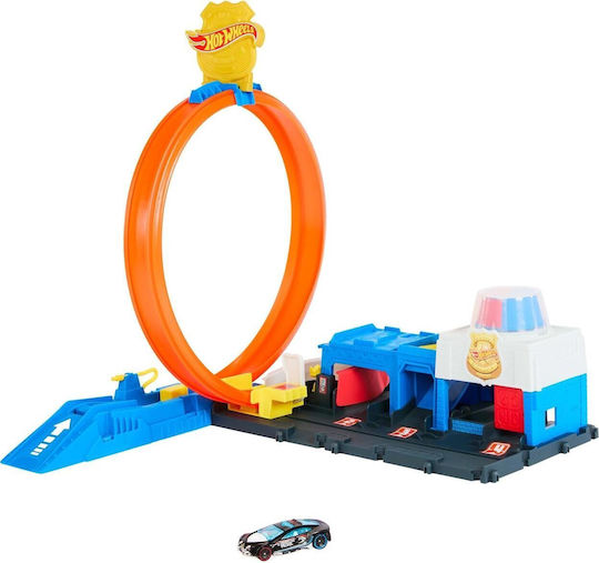 Hot Wheels Police Station Track 1:64 for Ages 3+