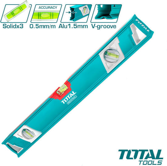 Total TMT26086 Spirit Level Aluminum 60cm with 3 Eyes