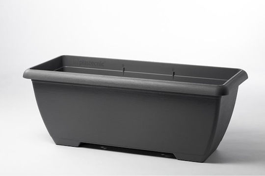 Plastecnic Terrae Μaxi Planter Box Plastic Gri 100x43x38.5cm.