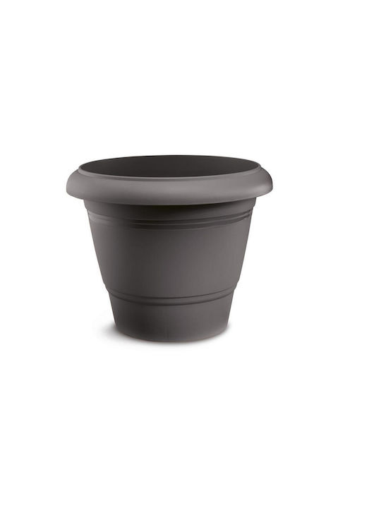 Atmosphera Festone Kunststoff Schwarzer Blumentopf 32x32x26cm