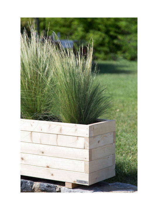 Woodware Ζαρντινιέρα Ξύλινη Μπεζ 100x50x39εκ.
