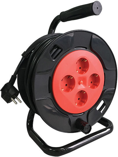 Extension Reel Cord 3 x 1.5mm²/25m Black