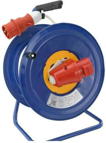 CHaralampidis Extension Reel Cord 4 x 2.5mm²/50m Blue