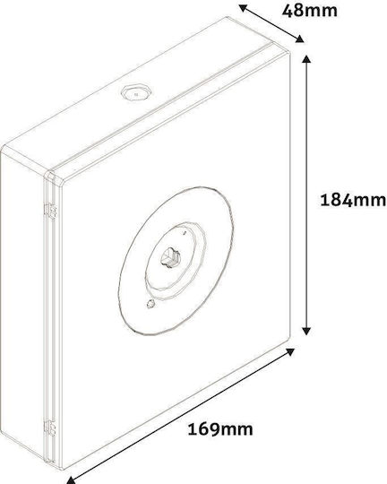 Avide Exit Emergency Light with Battery Powered AELDL-3WS 1pcs