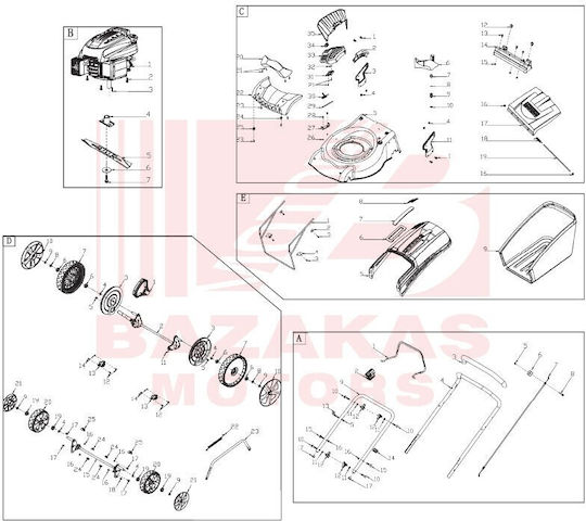 Hyundai LM 446H/P Rasenmäher Benzin 4hp/139cc