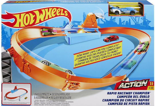 Hot Wheels Track Action Rapid Raceway Champion for 5++ Years