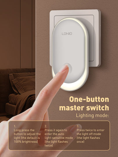 Ldnio LED Night Light Plug with Photocell Y1 1pcs