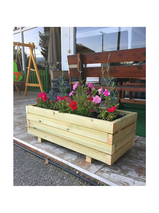 Woodware Set Planters Wooden Brown Woodware Set Planters Wooden Brown