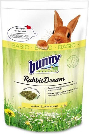 Bunny Nature Τροφή για Κουνέλι με Τριφύλλι Dream Basic 600gr