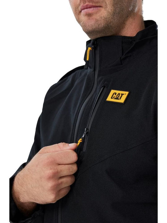 CAT Work Jacket with Detachable Hood Black