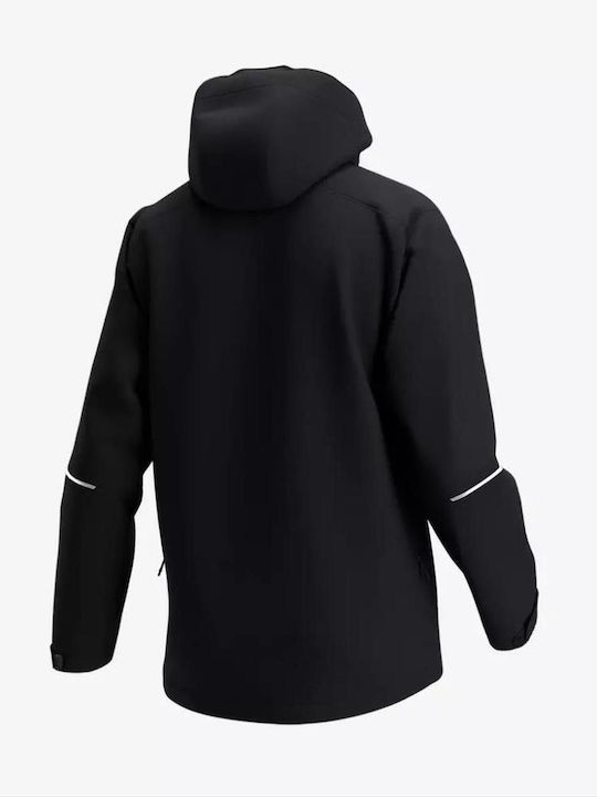 Safety Jogger Kasai Work Jacket Reflective Softshell with Removable Lining and Detachable Hood Black