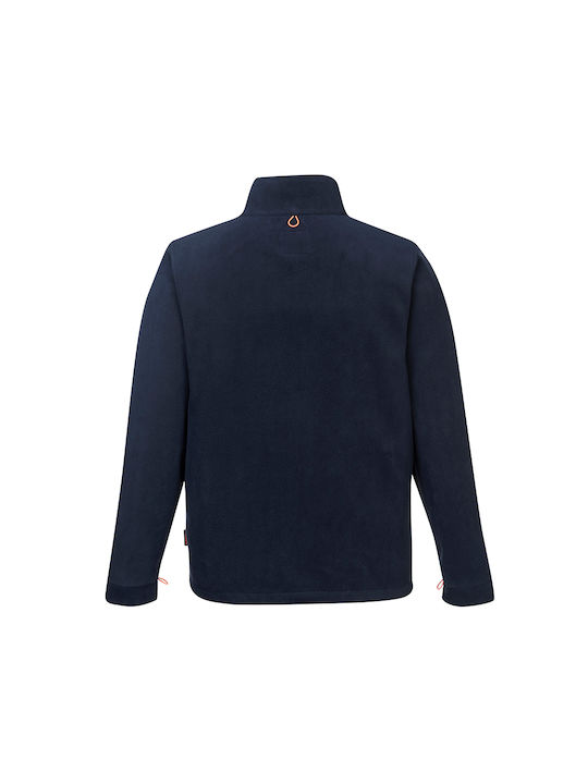 Portwest Work Jacket with Removable Fleece Lining Navy Blue