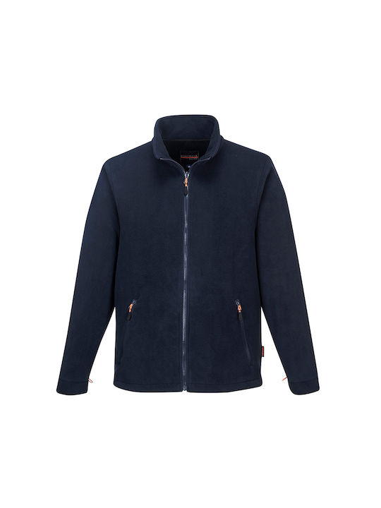 Portwest Work Jacket with Removable Fleece Lining Navy Blue