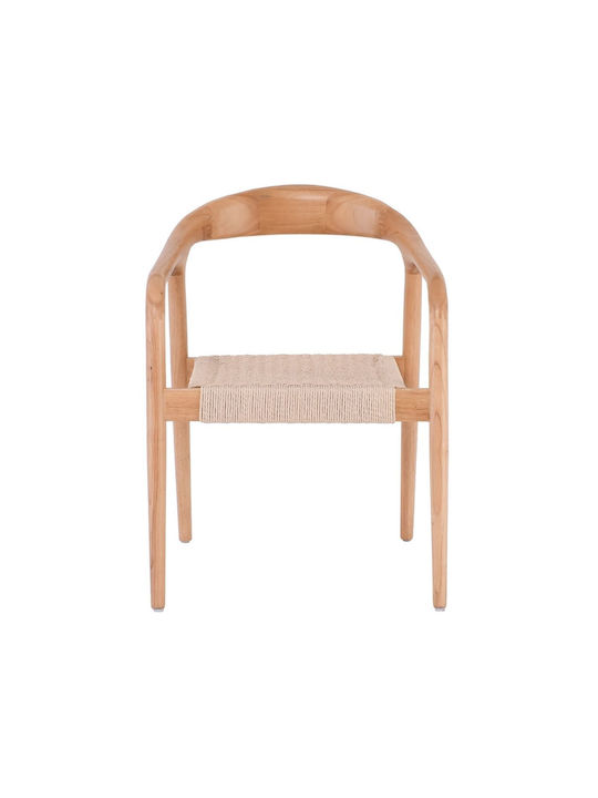 Lexy Καρέκλα Τραπεζαρίας Ξύλινη Φυσικό 56x56x78εκ.