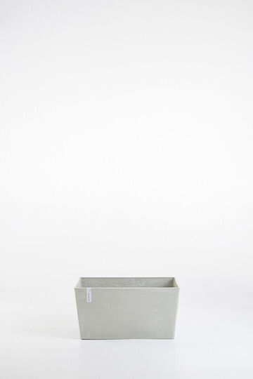 Ecopots Paris Ζαρντινιέρα Πλαστική White Grey 100x46x50εκ.
