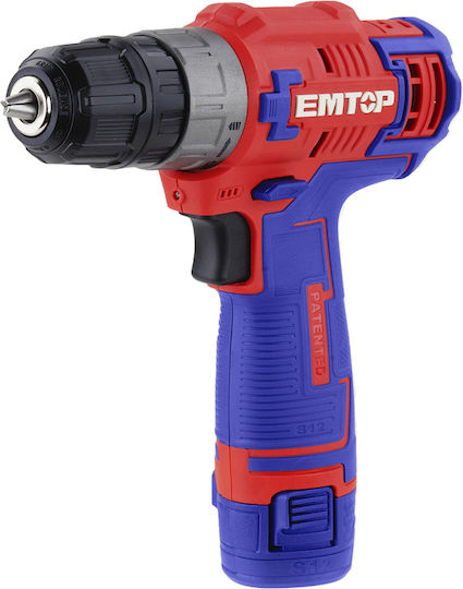 Emtop ECDL12510 Akkuschrauber Batteriebetrieb 12V 1x1,5Ah