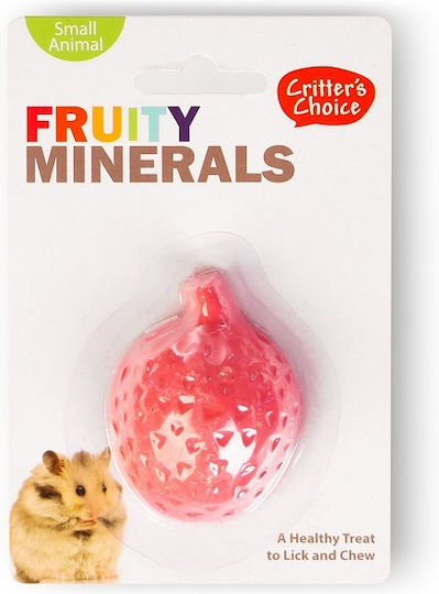 Happypet Fruity Mineral Πέτρα Φράουλα για Τρωκτικά 6.5εκ.