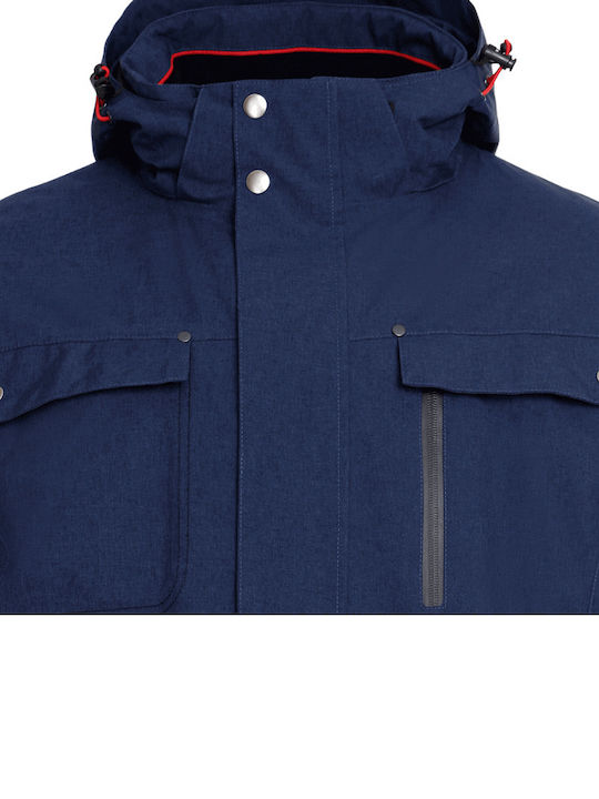 Stenso Montana Work Jacket Cold with Detachable Hood Navy Blue