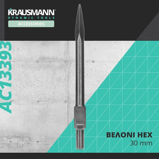Krausmann Καλέμι / Βελόνι με Υποδοχή HEX 410x40mm