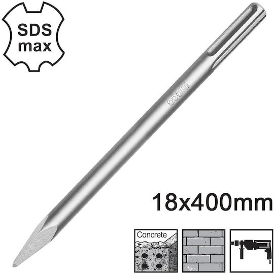 Ingco Pointed Chisel 400x18mm with SDS Max Socket