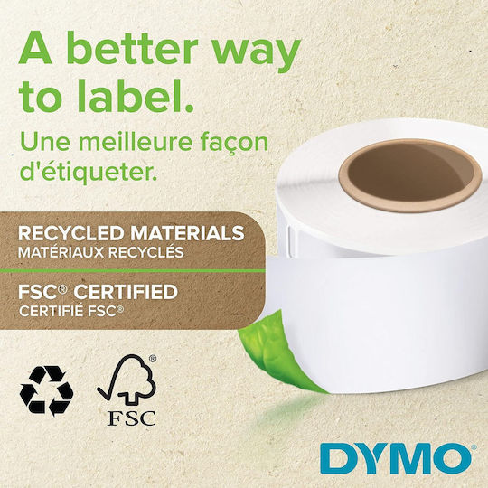Dymo Selbstklebende Etikettenrollen 89x36mm 2Stück