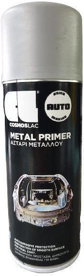 Cosmos Lac Σπρέι Αστάρι Metal Primer με Μεταλλικό Εφέ Γκρι 400ml