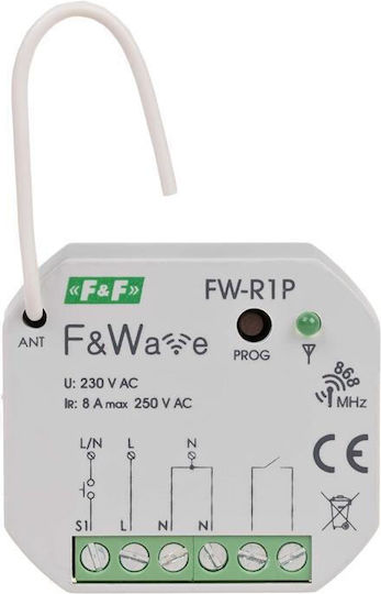 F&F Ρελέ Ράγας Ισχύος 8A Διπολικό με Τάση 265V
