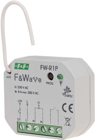 F&F Ρελέ Ράγας Ισχύος 8A Διπολικό με Τάση 265V